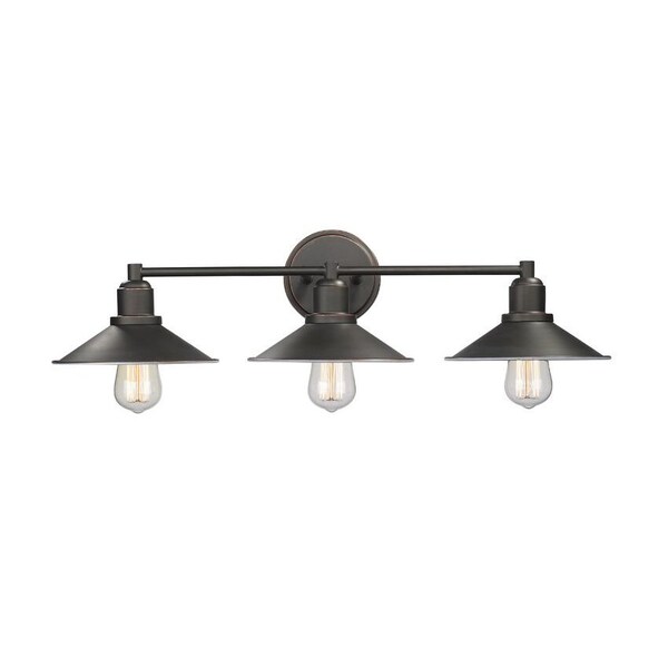 Casa 3 Light Vanity, Olde Bronze & Olde Bronze